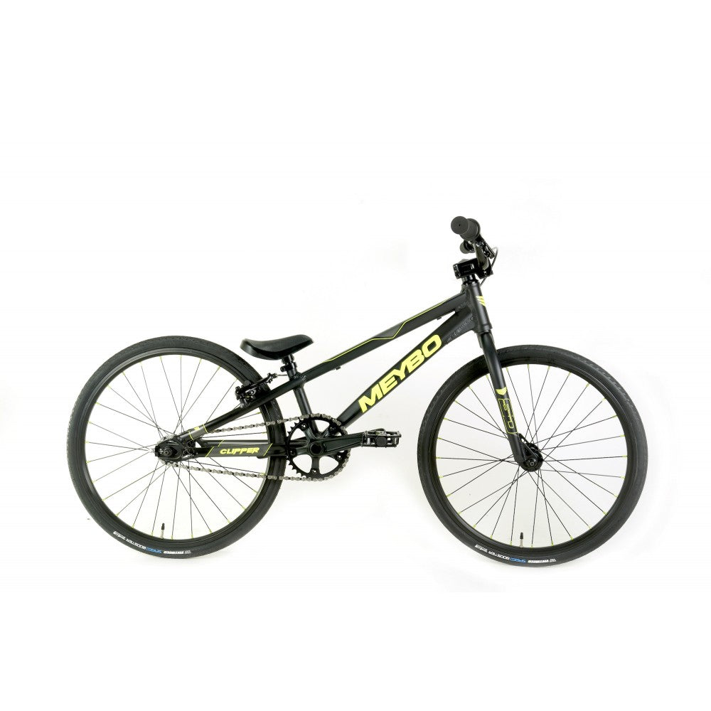 Meybo Clipper BMX Race Bike-Matte Black/Matte Lime/Matte Grey-Mini