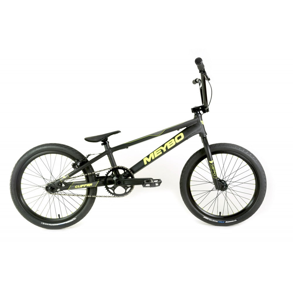 Meybo Clipper BMX Race Bike-Matte Black/Matte Lime/Matte Grey-Pro XL